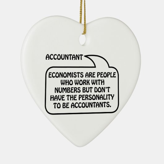 Bubble offerte accountant keramisch ornament (Rechts)