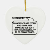 Bubble offerte accountant keramisch ornament (Voorkant)