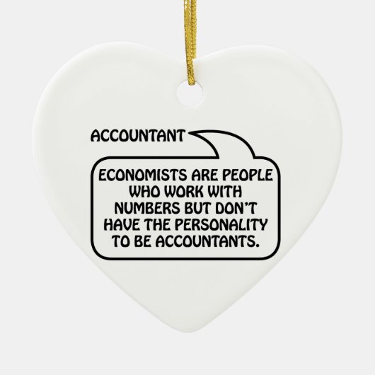 Bubble offerte accountant keramisch ornament (Voorkant)