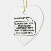 Bubble offerte accountant keramisch ornament (Links)