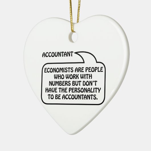 Bubble offerte accountant keramisch ornament (Links)