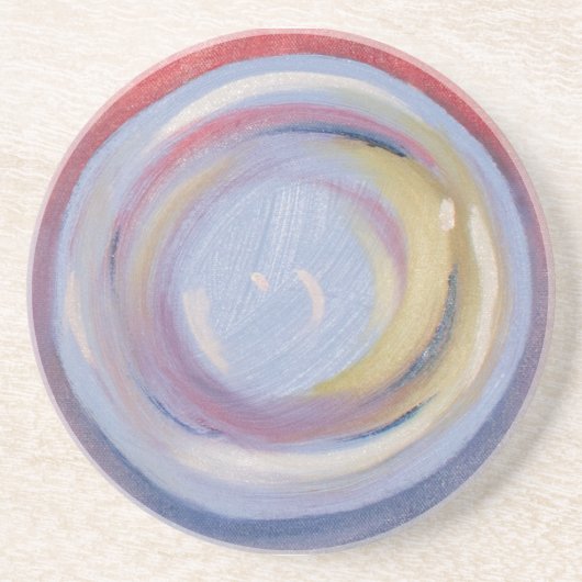 Bubble Orb Achterbaan Zandsteen Onderzetter (Voorkant)