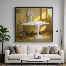 Bubble Overflow - Painterly Style Indoor Art