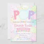 Bubble Party Birthday Invitation Bubble Birthday Kaart (Voorkant)