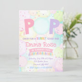 Bubble Party Birthday Invitation Bubble Birthday Kaart (Staand voorkant)