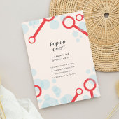 Bubble Party Verjaardag Uitnodigen Kaart