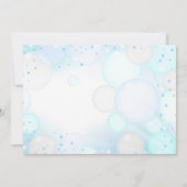 Bubble Party Verjaardag Uitnodiging Bubble Verjaar (Achterkant)