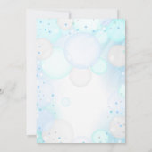 Bubble Party Verjaardag Uitnodiging Bubble Verjaar (Achterkant)