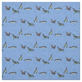 Bubble Penguins Fabric (lichtblauw) Stof (Swatch)