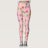 Bubble Pink Bubbles-patroon Leggings (Voorkant)
