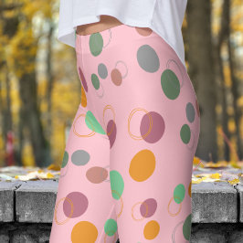 Bubble Pink Bubbles-patroon Leggings
