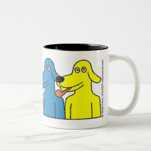 BUBBLE-PIPE DOGS $14,95 TWEEKLEURIGE KOFFIEMOK (Rechts)