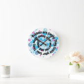 Bubble Poem Wall klok voor badkamer of Kinderen ka (Huis)