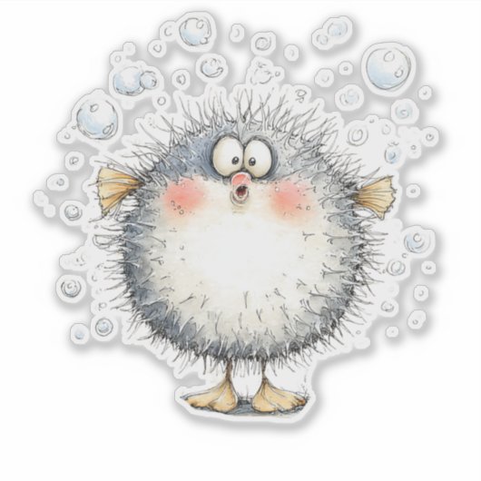 Bubble Poffertje Sticker (Voorkant)