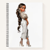 Bubble Ponytail Spiral Notebook Notitieboek (Voorkant)