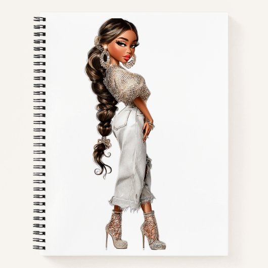 Bubble Ponytail Spiral Notebook Notitieboek (Voorkant)