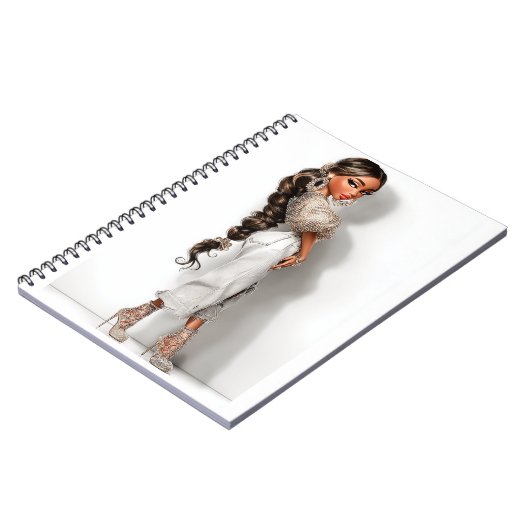Bubble Ponytail Spiral Photo Notebook Notitieboek (Linkerzijde)