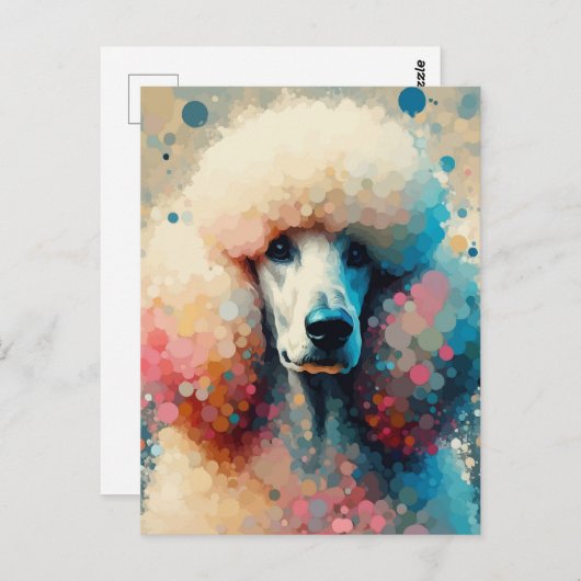 Bubble Poodle Briefkaart (Voorkant / Achterkant)
