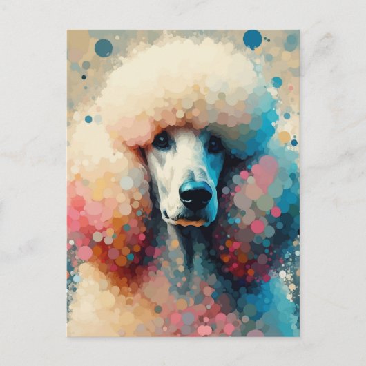 Bubble Poodle Briefkaart (Voorkant)