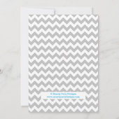 Bubble Pop Boy Baby shower Blauw & Groen Uitnodigi Kaart (Achterkant)