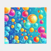 Bubble Pop Delight Fleece Deken (Voorkant (Horizontaal))