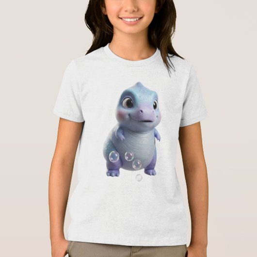 Bubble Pop Dino Tri-Blend Shirt (Voorkant)