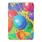 Bubble Pop, helder en gedurfd Badmat (Voorkant Verticaal)