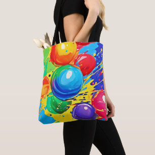 Bubble Pop: Helder en Krachtig Tote Bag