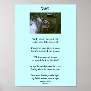 Bubble Poster voor kinderen