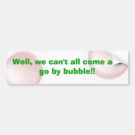 Bubble Quote Bumpersticker (Voorkant)