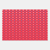 Bubble red en blue patroon inpakpapier vel (Voorkant 2)