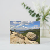 Bubble Rock Acadia Park, ME Briefkaart (Staand voorkant)