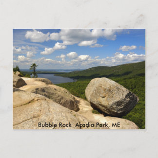 Bubble Rock Acadia Park, ME Briefkaart