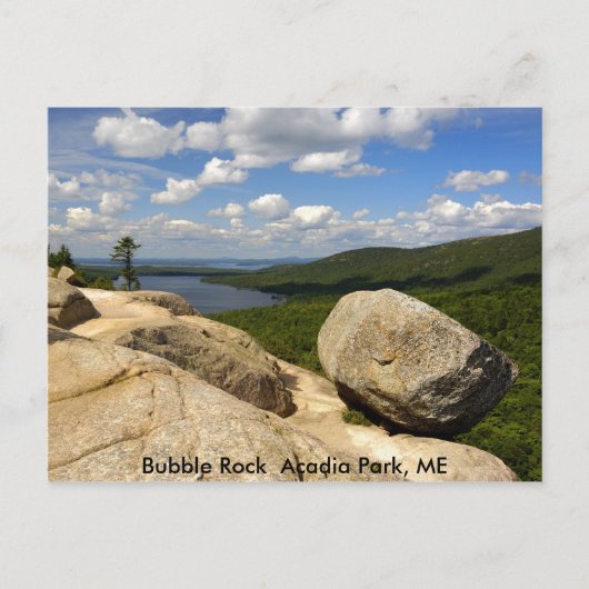 Bubble Rock Acadia Park, ME Briefkaart (Voorkant)