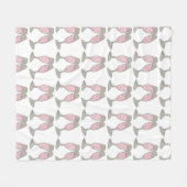 Bubble Roze champagne Glass Cheers Weddenschap Fleece Deken (Voorkant (Horizontaal))