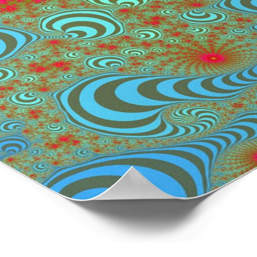 Bubble-Rozen Poster (Hoek)