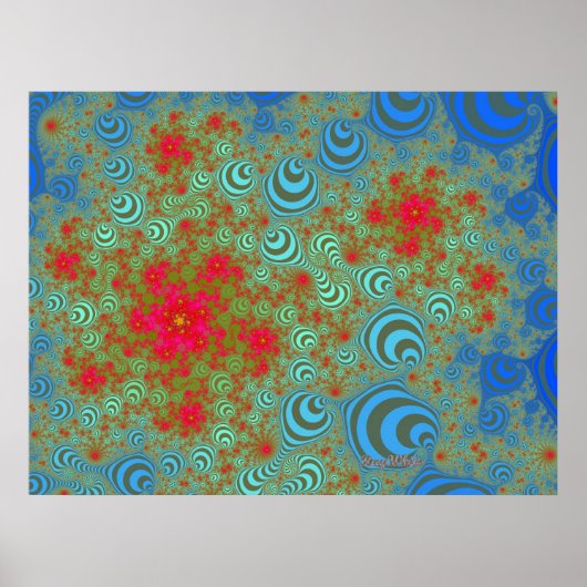 Bubble-Rozen Poster (Voorkant)