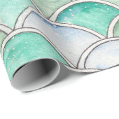 Bubble Scallops design op pakpapier (Rol Hoek)