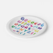 Bubble Shaped Alphabet Papieren Bordje (Gekanteld)