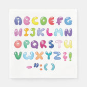 Bubble Shaped Alphabet Servet (Voorkant)