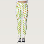 Bubble Smile Meemogie Emoji Kunst Leggings (Voorkant)