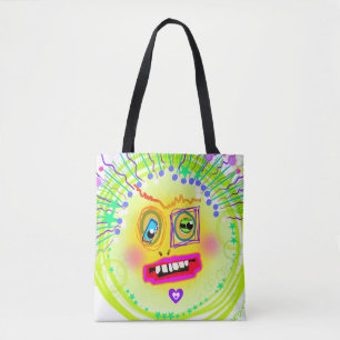 Bubble Smile Meemogie Emoji Kunst Tote Bag