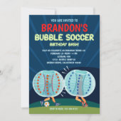Bubble Soccer Birthday Party Invitation (Voorkant)
