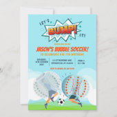Bubble Soccer Kids Verjaardag Jongen Kaart (Voorkant)