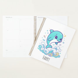 Bubble Splash Dolfijn Schattig Zee Dier Aangepast Planner