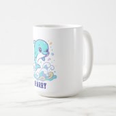 Bubble Splash Dolfijn Schattig Zee Dier Op Maat Koffiemok (Voorkant rechts)