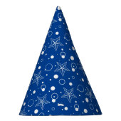 Bubble Stars Blue Feesthoedjes (Rechts)