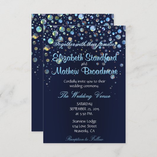 Bubble Stars Kaart (Voorkant / Achterkant)