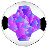Bubble Stars Paars Voetbal (Gedraaid)