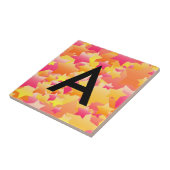 Bubble Stars Sherbet Numbered/Lettered Tile Tegeltje (Zijkant)